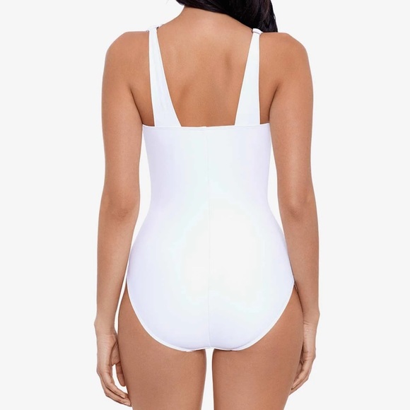 Miraclesuit Sz 10 Swimsuit Azura One Piece Slimming Mesh Classic Minimalist New - Picture 2 of 7